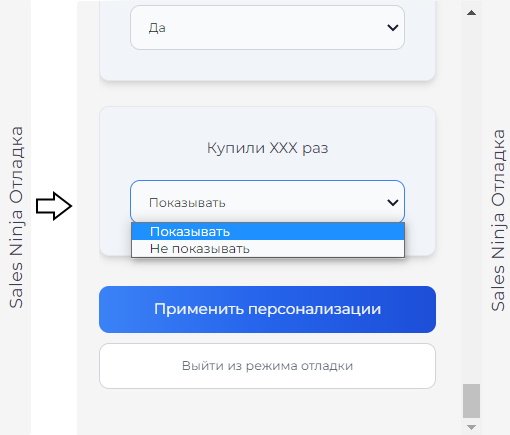 Debug panel